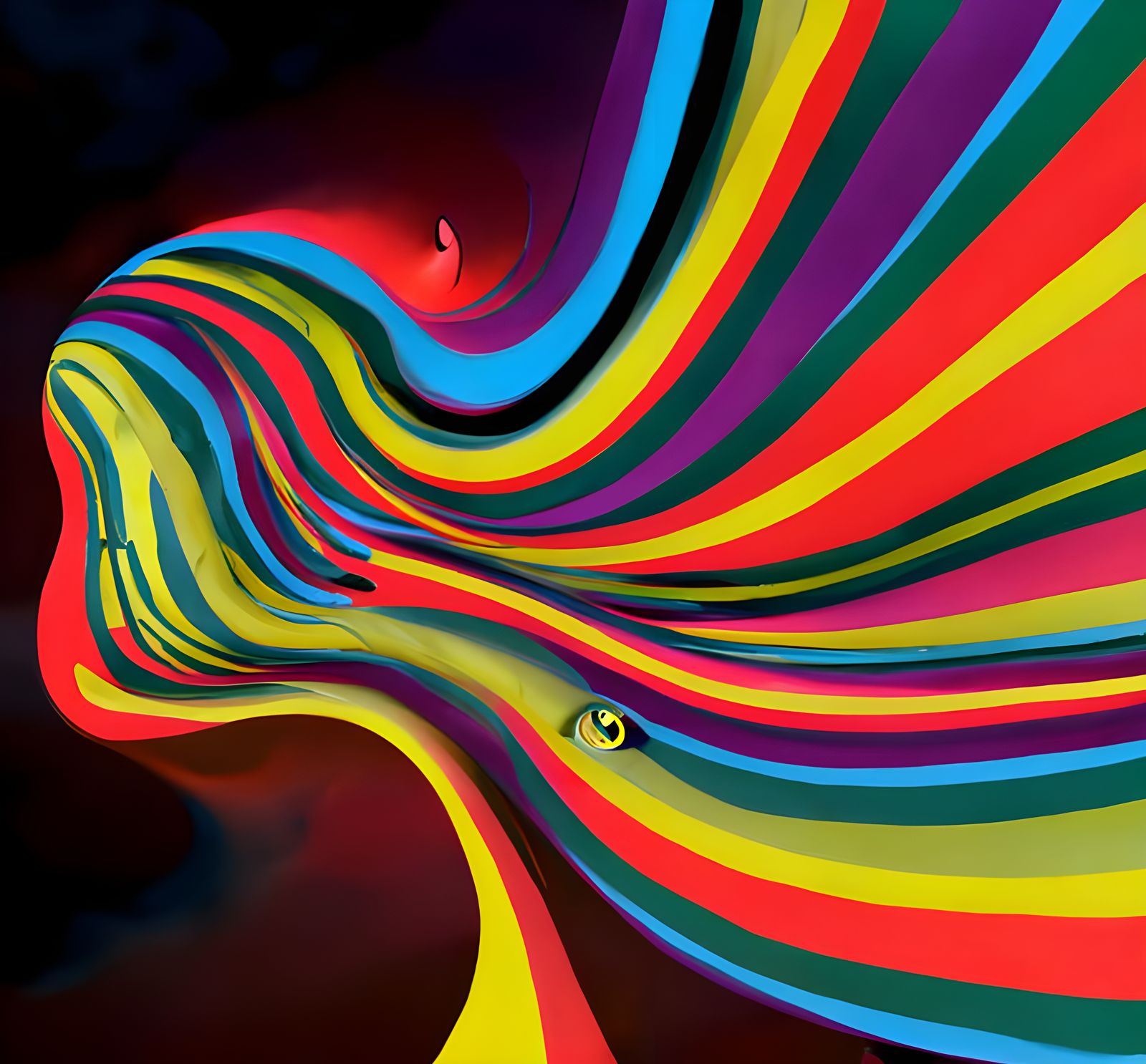 Aliens Lost in Space: Surreal Psychedelic Art