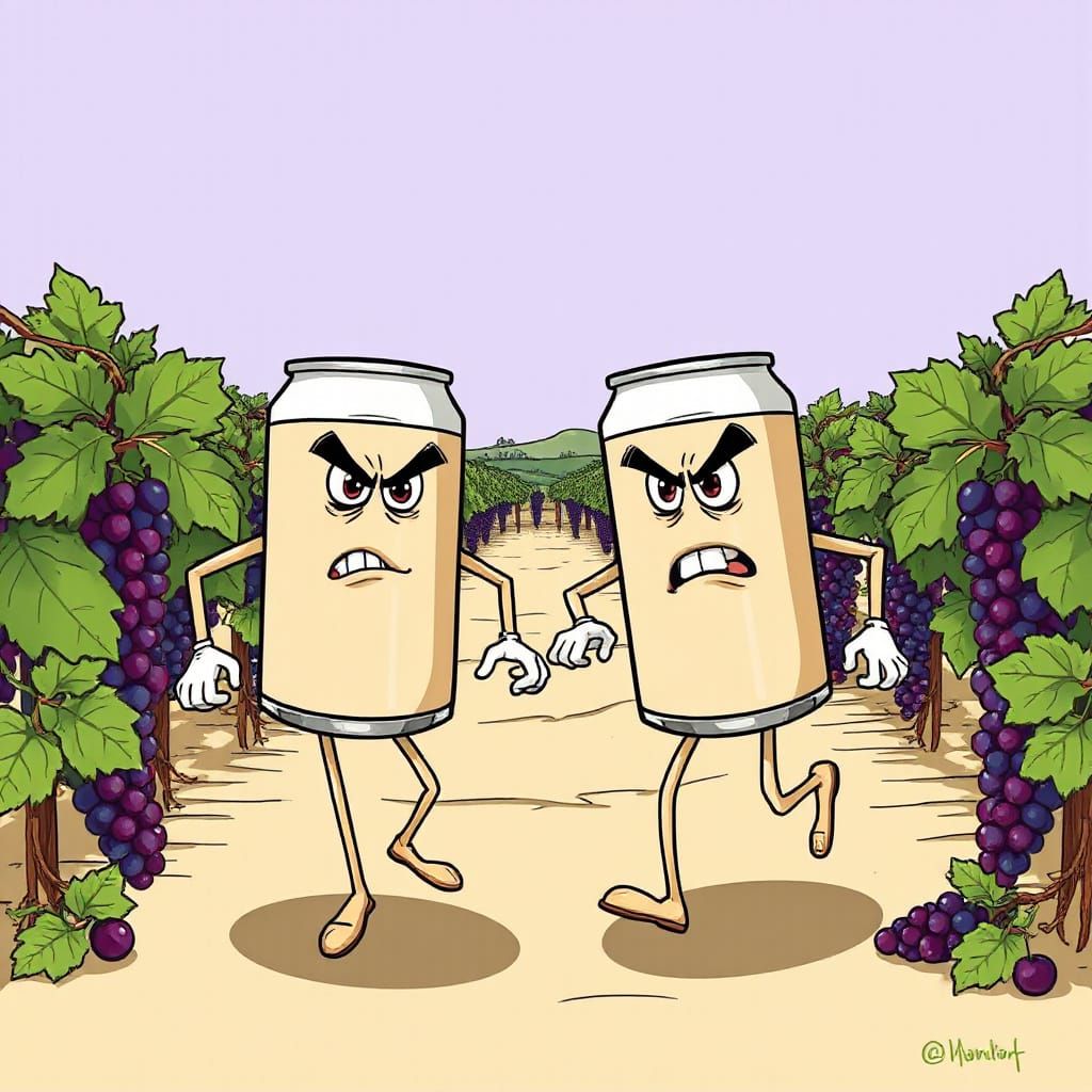 Beer Cans Rebel Against Vineyard Sophistication