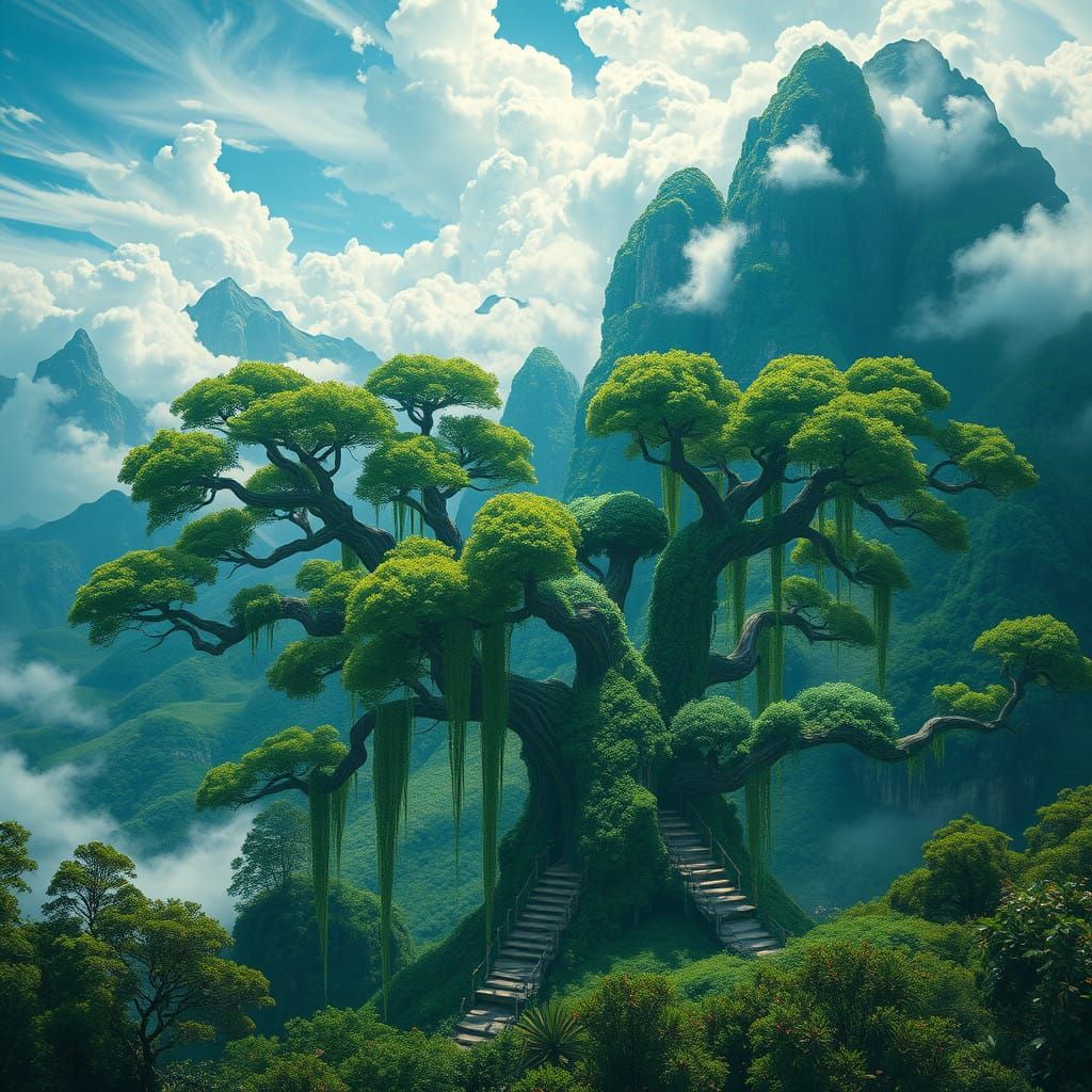 Majestic Mother Nature in Vibrant, Fantasy Landscapes