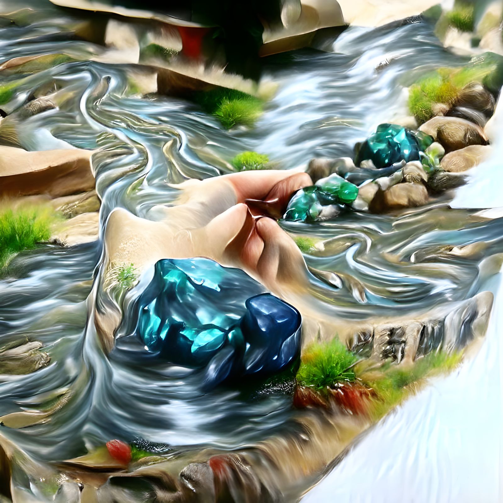 Captivating Water Droplet: A Study in Light and Reflection