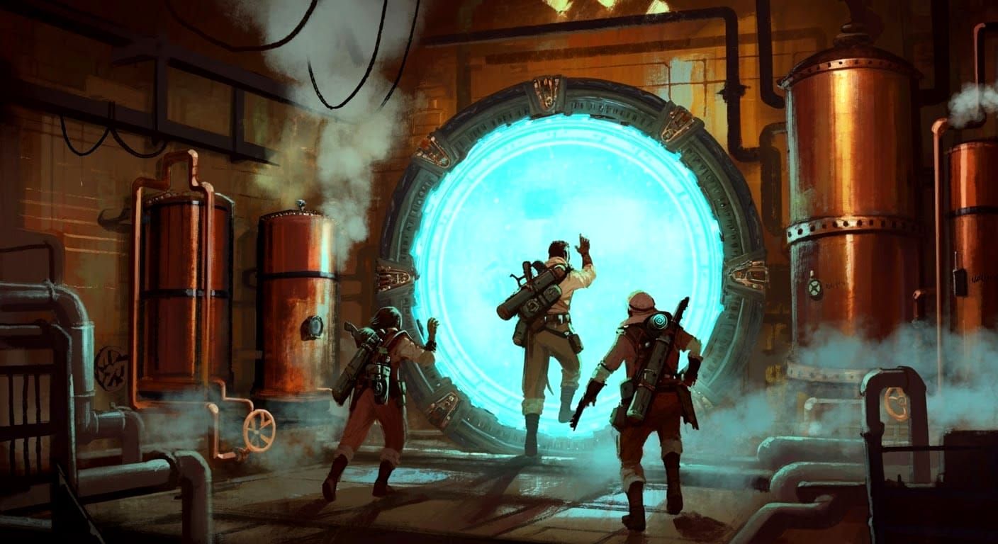 Stargate Atlantis Team Emerges: Steampunk Graffiti Art