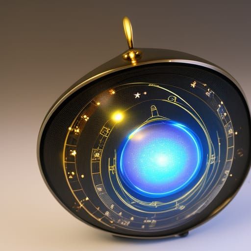 Galactic Clockwork: Hyperrealistic Spherical Timepiece