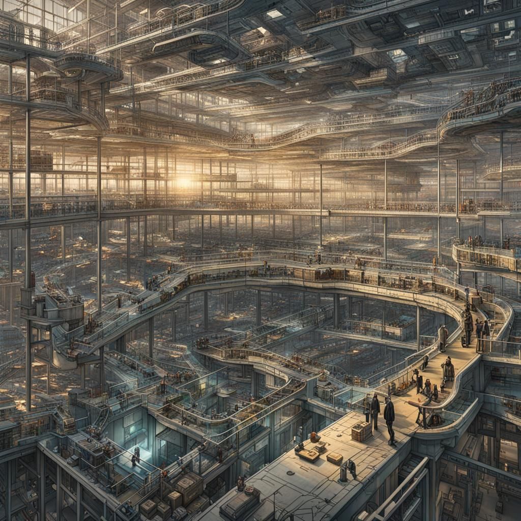 Futuristic Prison World: Advanced Technology Fortress