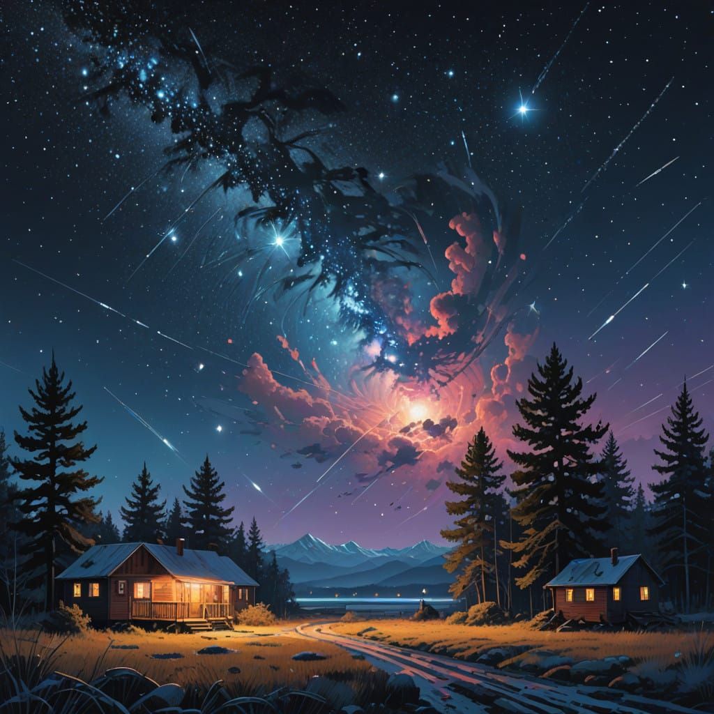 Majestic Orion Constellation in Cosmic Dreamscape