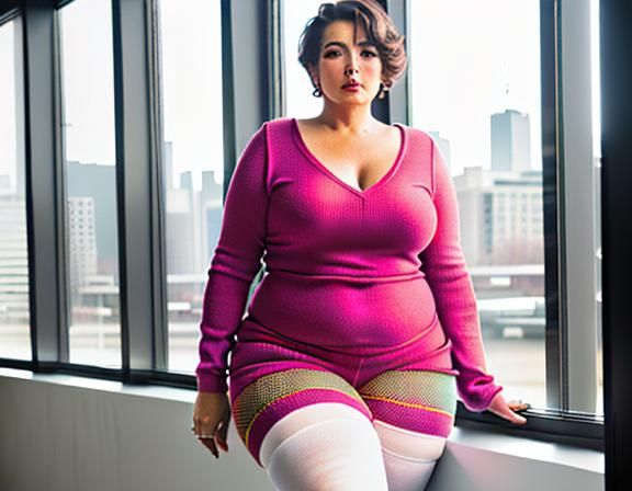 Realistic Portrait of a Middle-Aged Woman