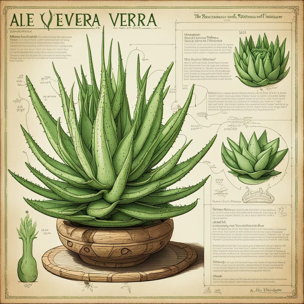 Aloe Vera: Renaissance Scientific Illustration