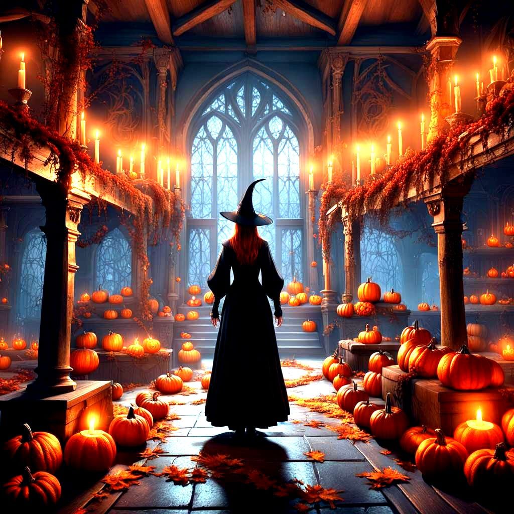 Halloween Day Fantasy Concept Art in Deep Color
