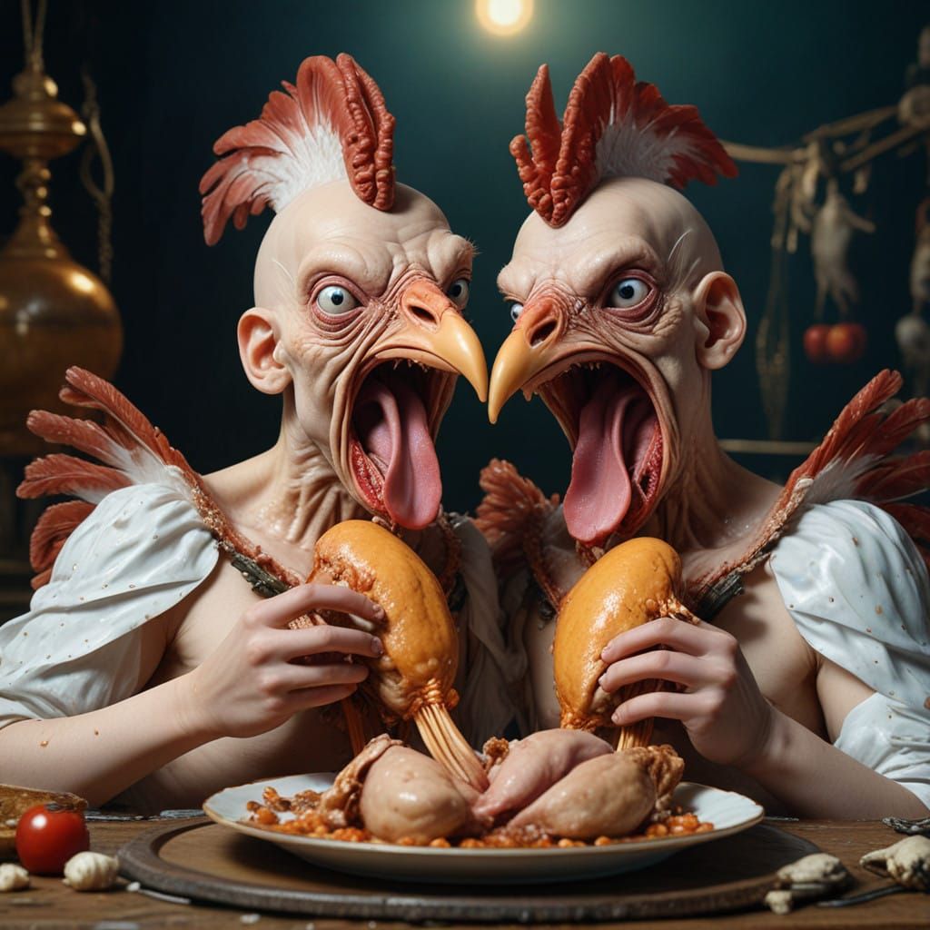 TRIBUTE TO COLONEL SANDERS FROM THE CHICKEN TWINS - FREAKY MOTION