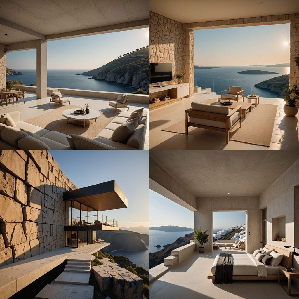Luxury Santorini Penthouse Suite with Infinity Pool
