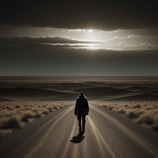 Epic Desert Odyssey in Cinematic Style