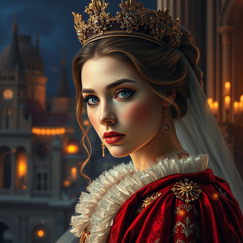 Queen Portrait in Oil by Christian Seybold