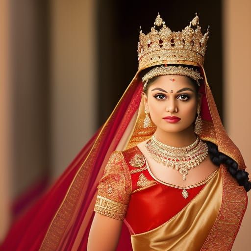 Indian princess begun a queen