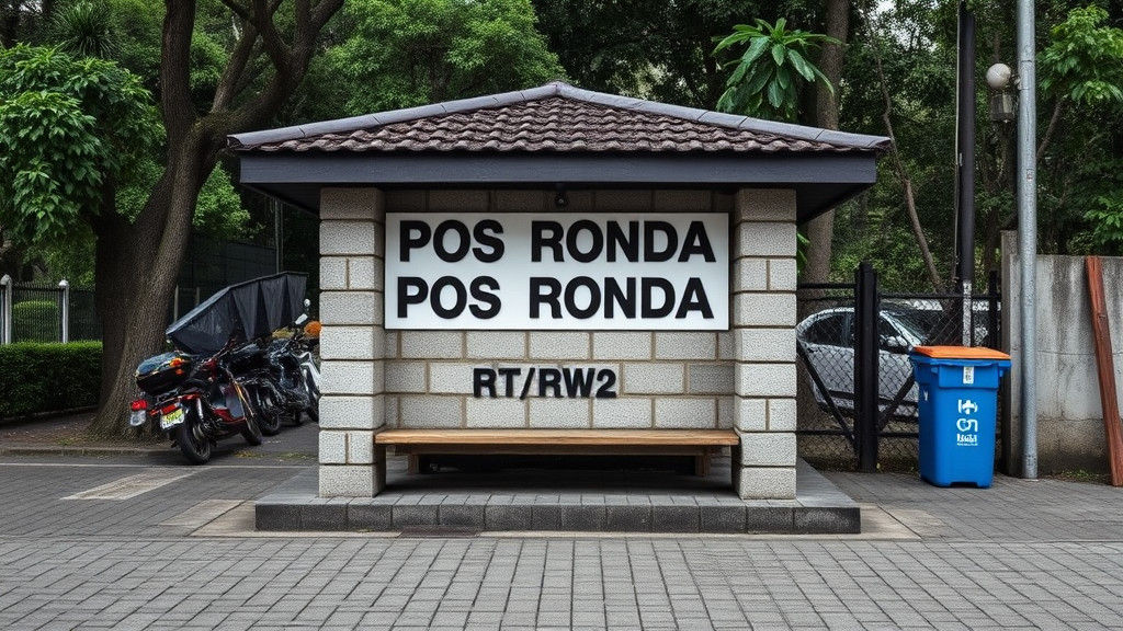 Guard Post Above River with Avocado Garden