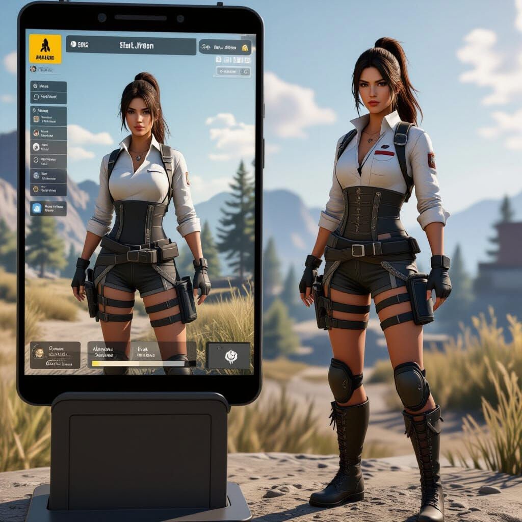 PUBG Character Select Screen with Humorous Skills