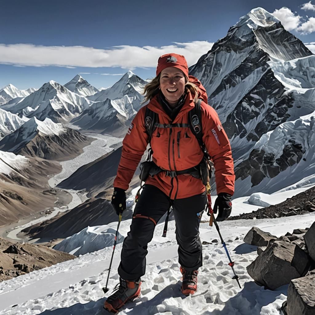 Alison Hargreaves makes history as the first woman to conquer Mt. Everest