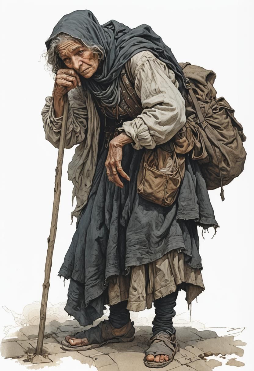 Beggar in 17th Century France: Cinematic Portrait