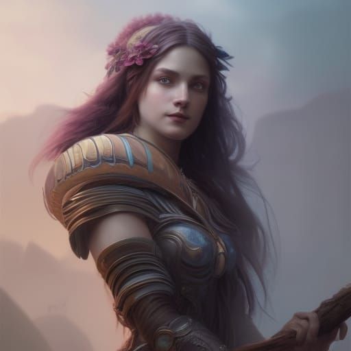 Elven Bard: Dark Fantasy Portrait in 8K Resolution