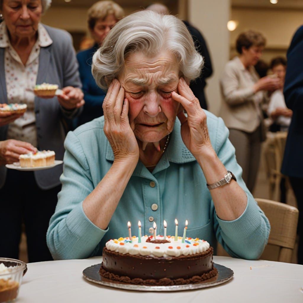 Sadness at an Empty Birthday Celebration