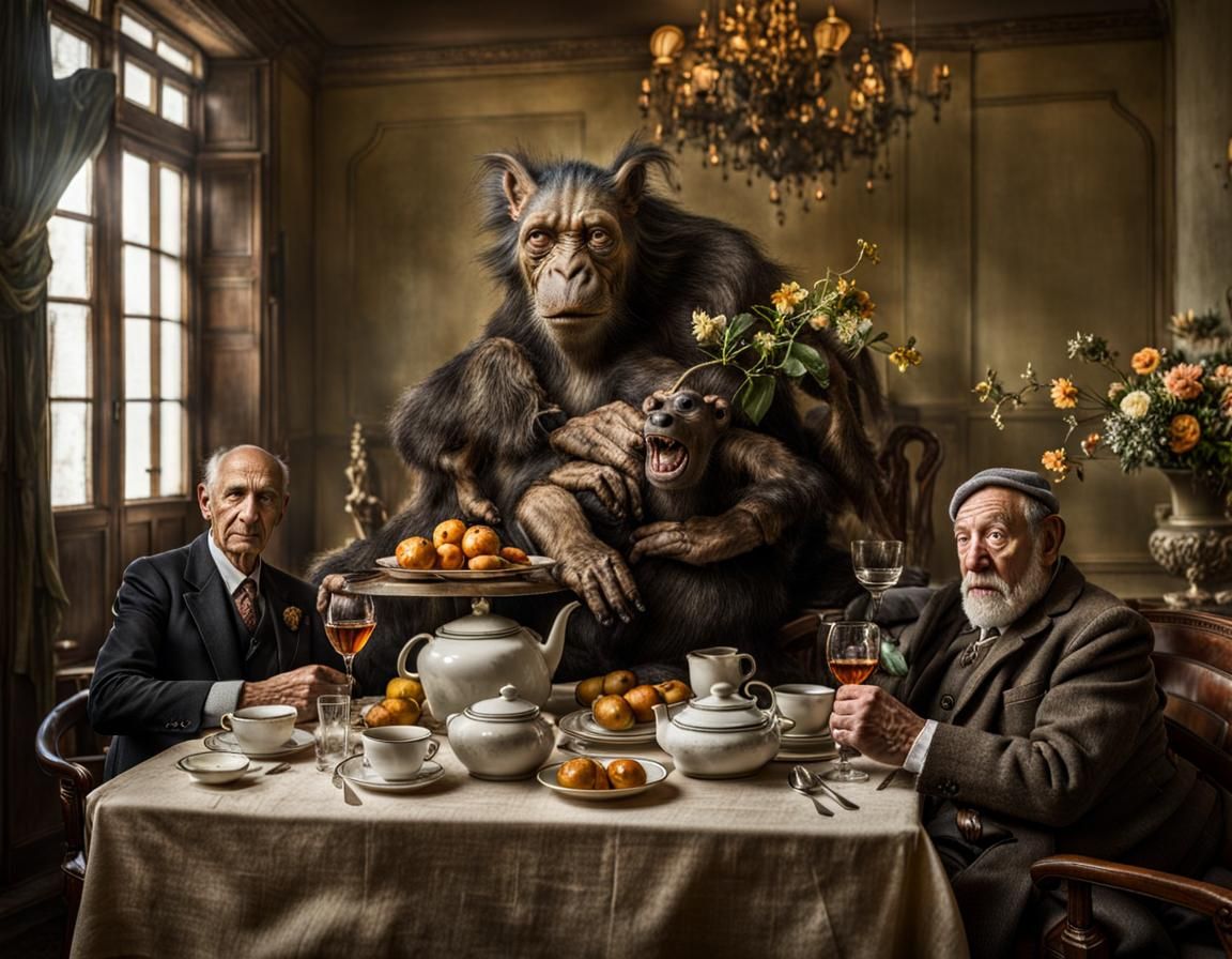 Enoch's friend 'The Yeti' is (of course) a magical creature, here he's mugging for the camera - the opposite of what I P...