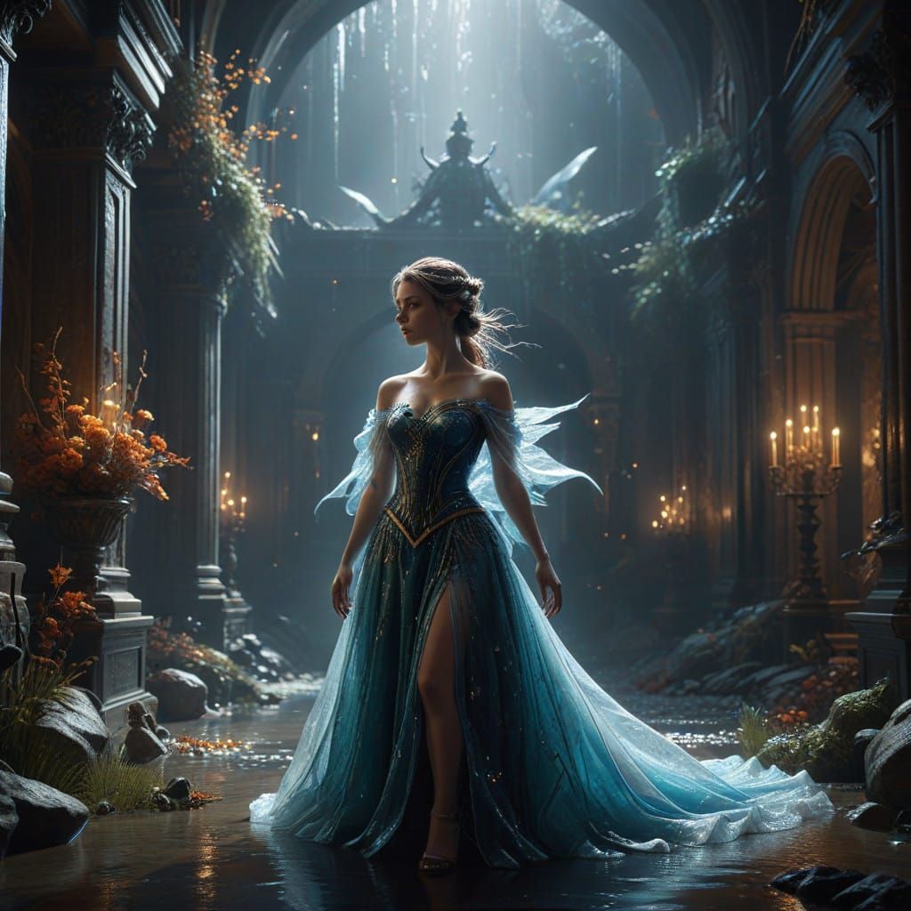 Epic Historical Drama Scene in Cinematic Volumetric Lighting