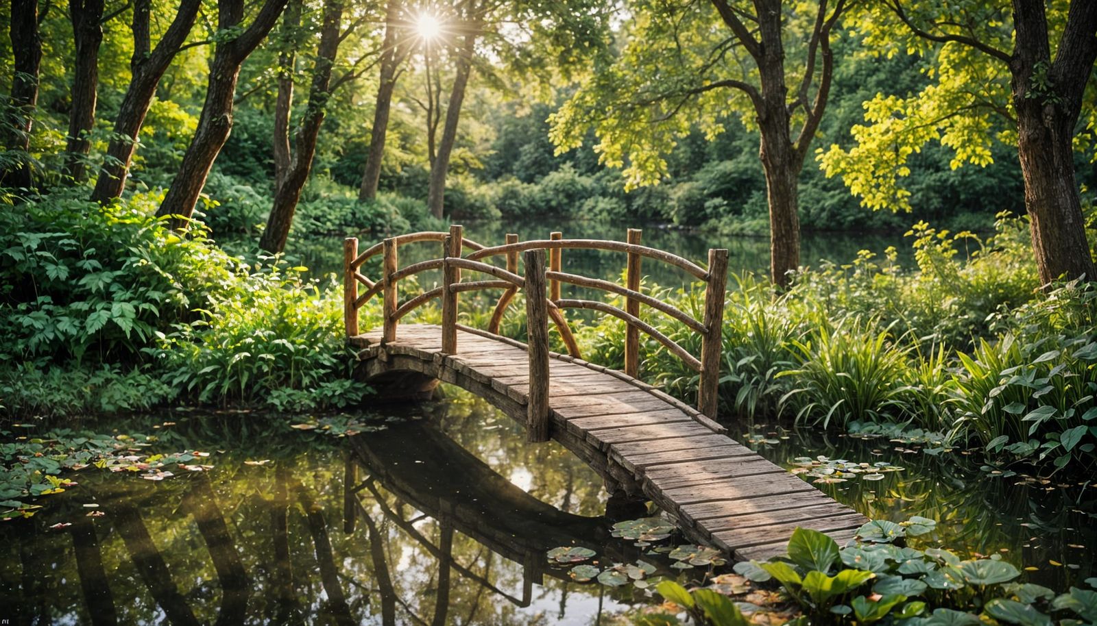 Rustic Fairy Bridge in Enchanted Forest
