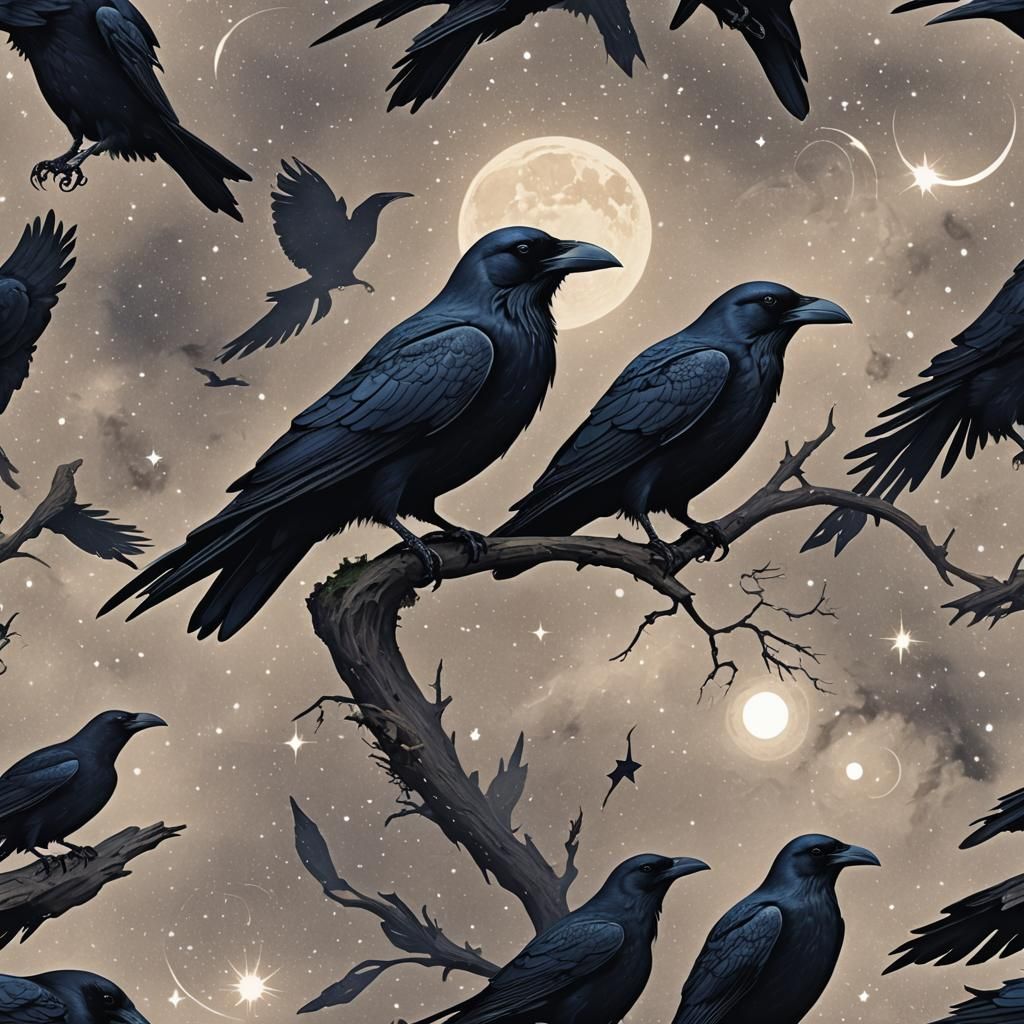 Flock of ravens
