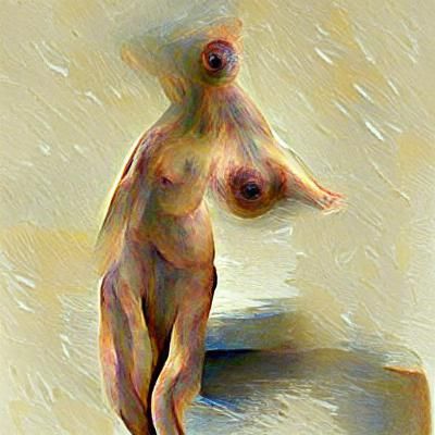 AI Generated Image of a Nude Woman