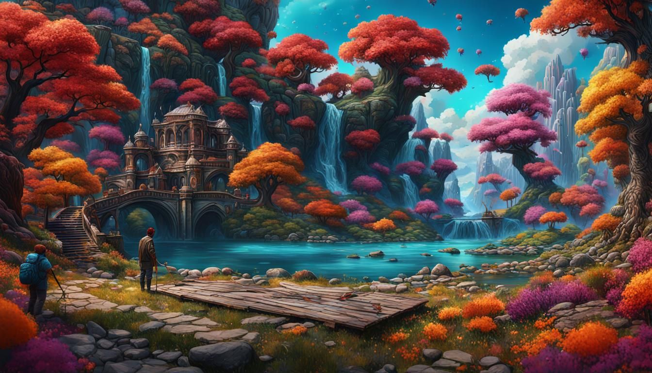 Hyperreal Painting by an Artist: Detailed Concept Art