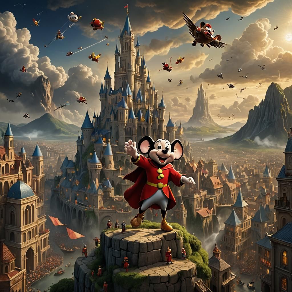 Mighty Mouse and Pavarotti Sing in Epic Performance