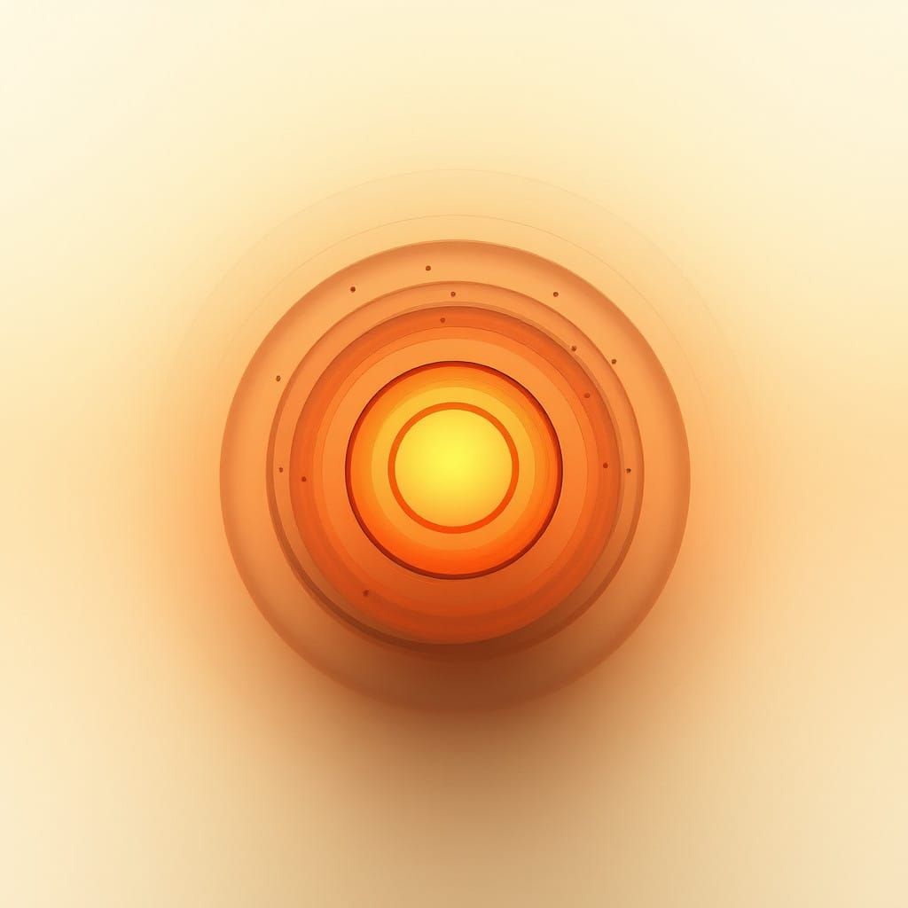 Ethereal Dawn in Vibrant Abstract Circles