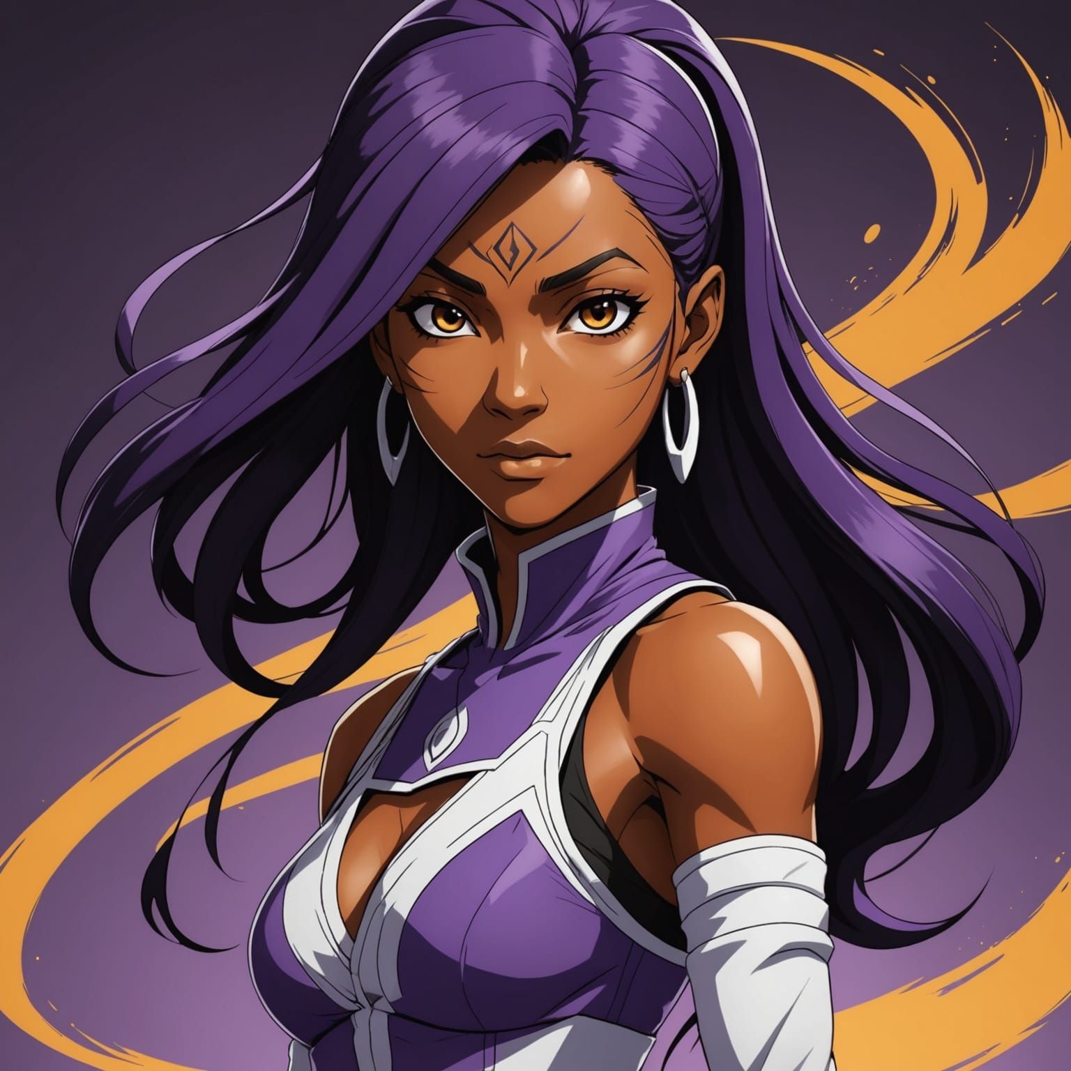 Yoruichi Shihouin in Avatar: The Last Airbender Style