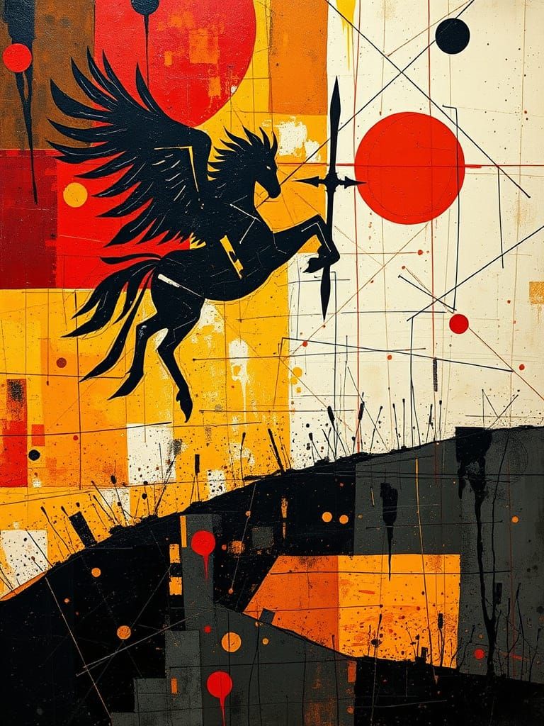 Dance of Colors in Cosmic Sunset