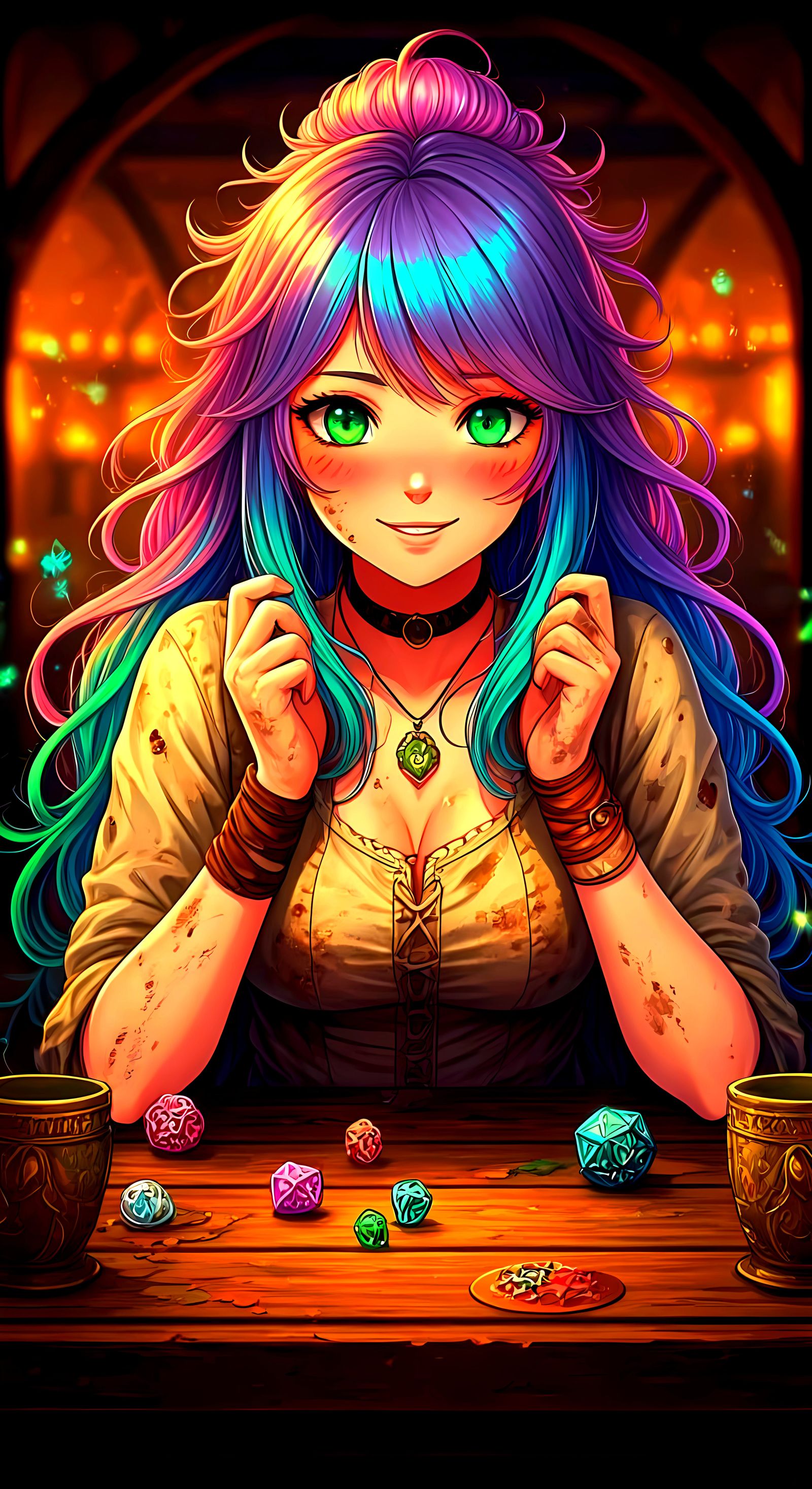 Anime-Inspired Portrait of a Captivating Adventurer