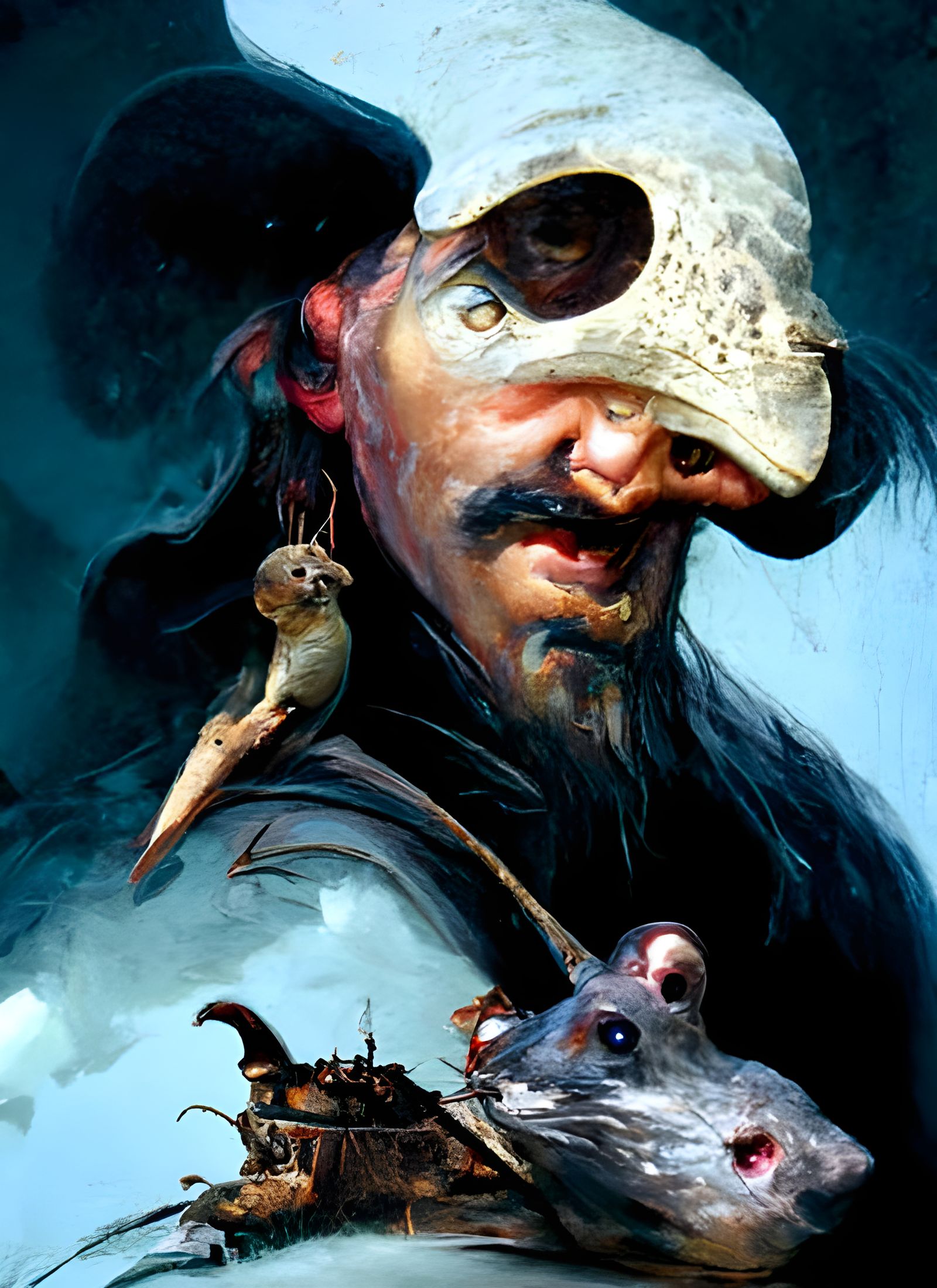 Rat Faced Pirate: Dark Fantasy Portrait