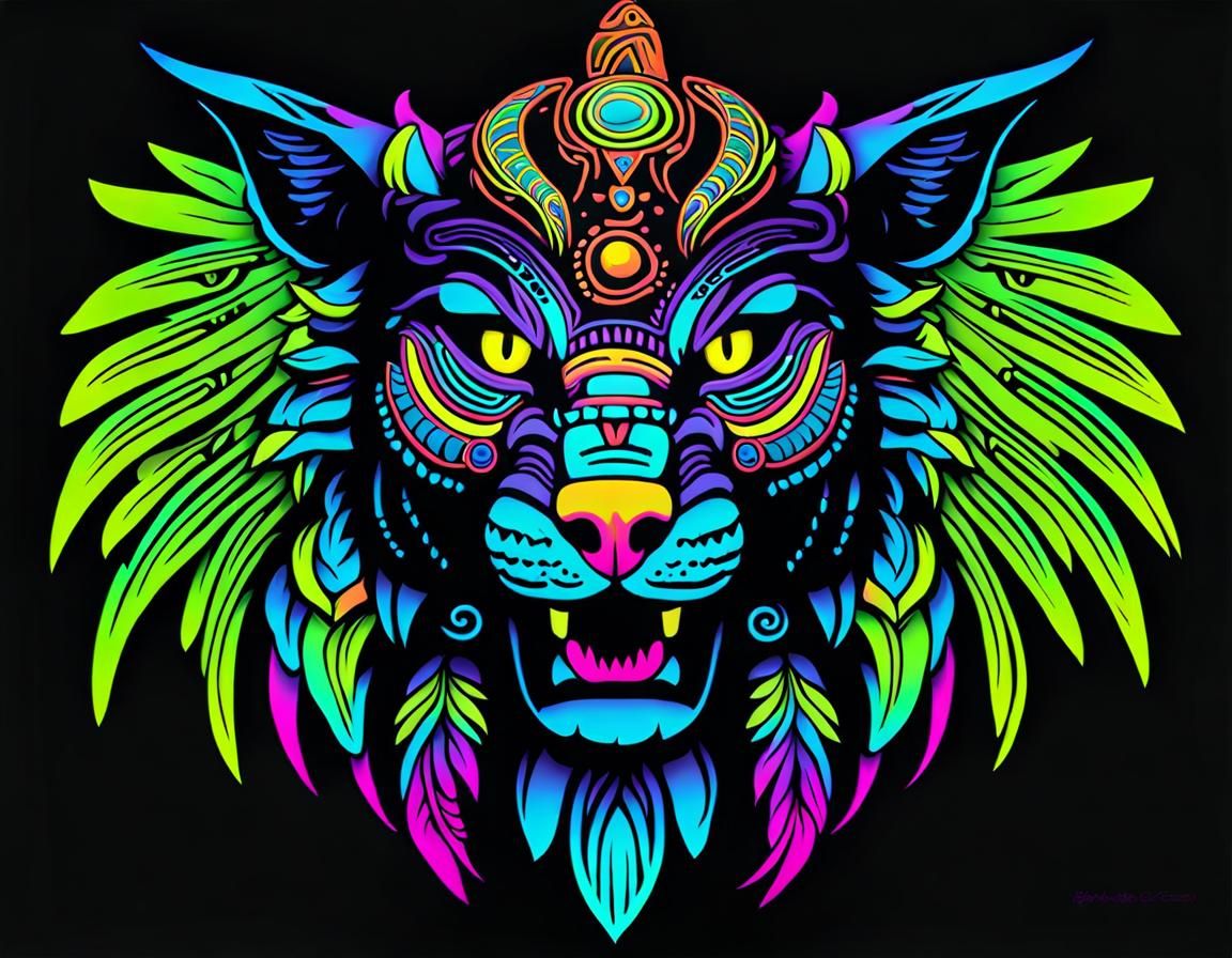 Neon Jaguar: The Guardian of the Sky