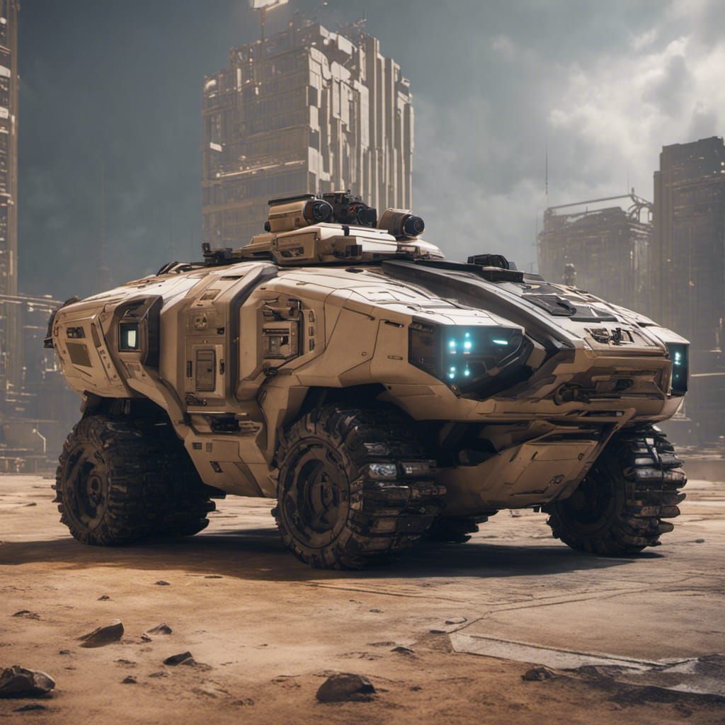 Sci-fi Military Command Vehicle