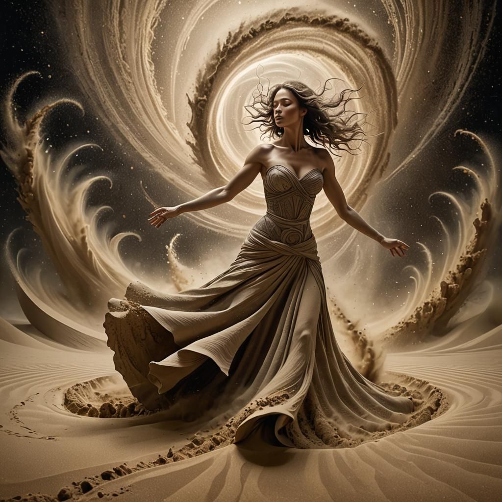 Dissolving into sand 5