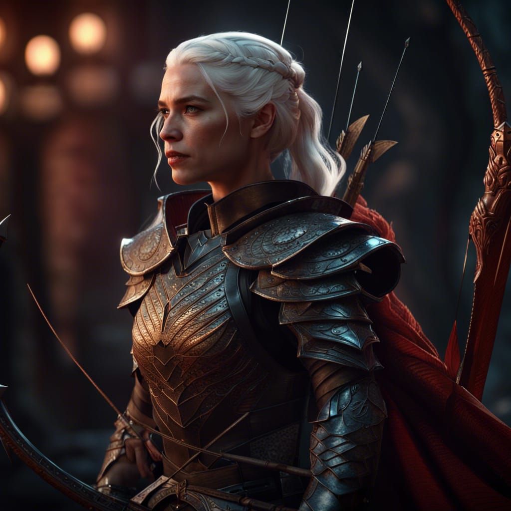 Epic Fantasy Warrior in Volumetric Lighting