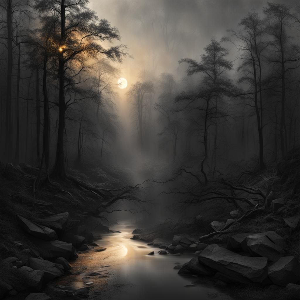 Realistic Image Contrasting Light and Dark