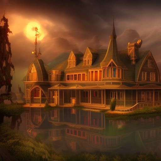 Detailed Matte Painting of Heartbreak Hotel