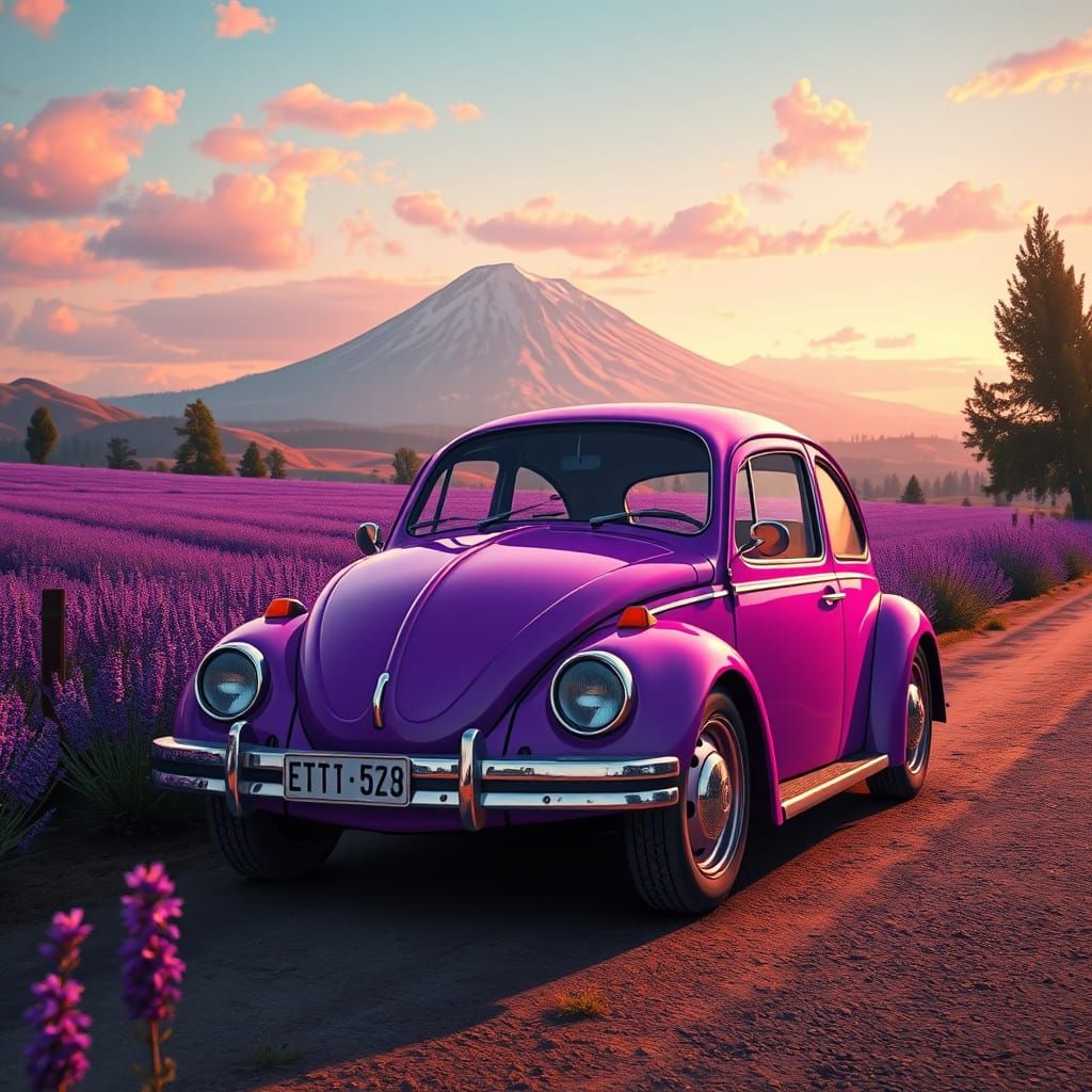 Purple Volkswagen