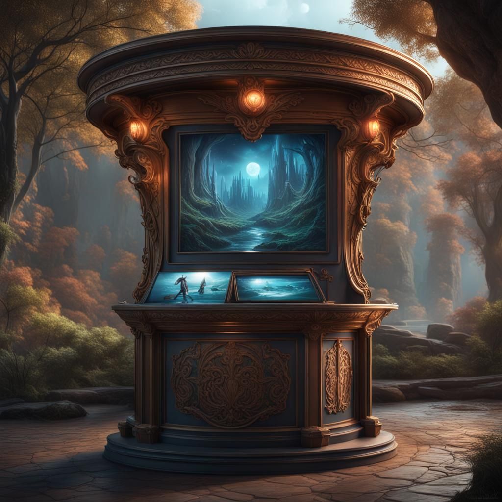 Fantastical Stomatology Info Kiosk: Detailed Matte Painting