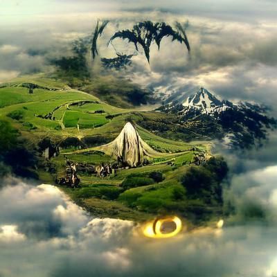 Mystical Middle Earth Landscape