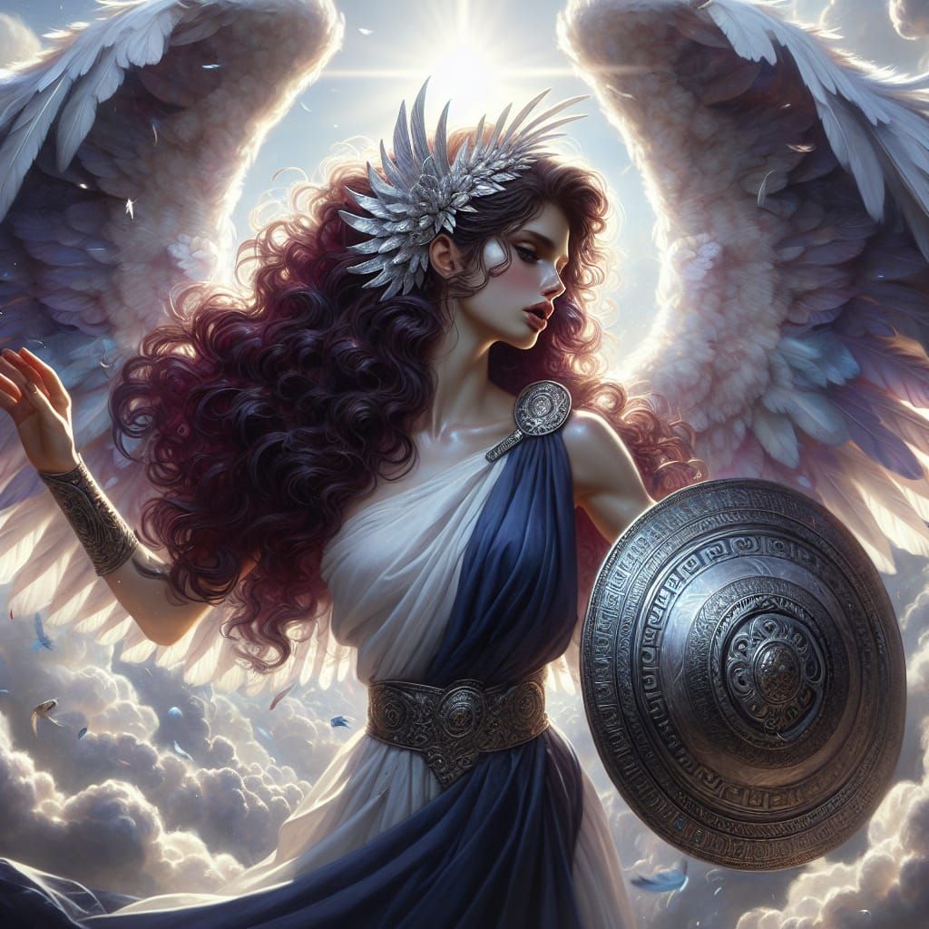 Greek Thunder Goddess Bronte in Dramatic Matte Painting