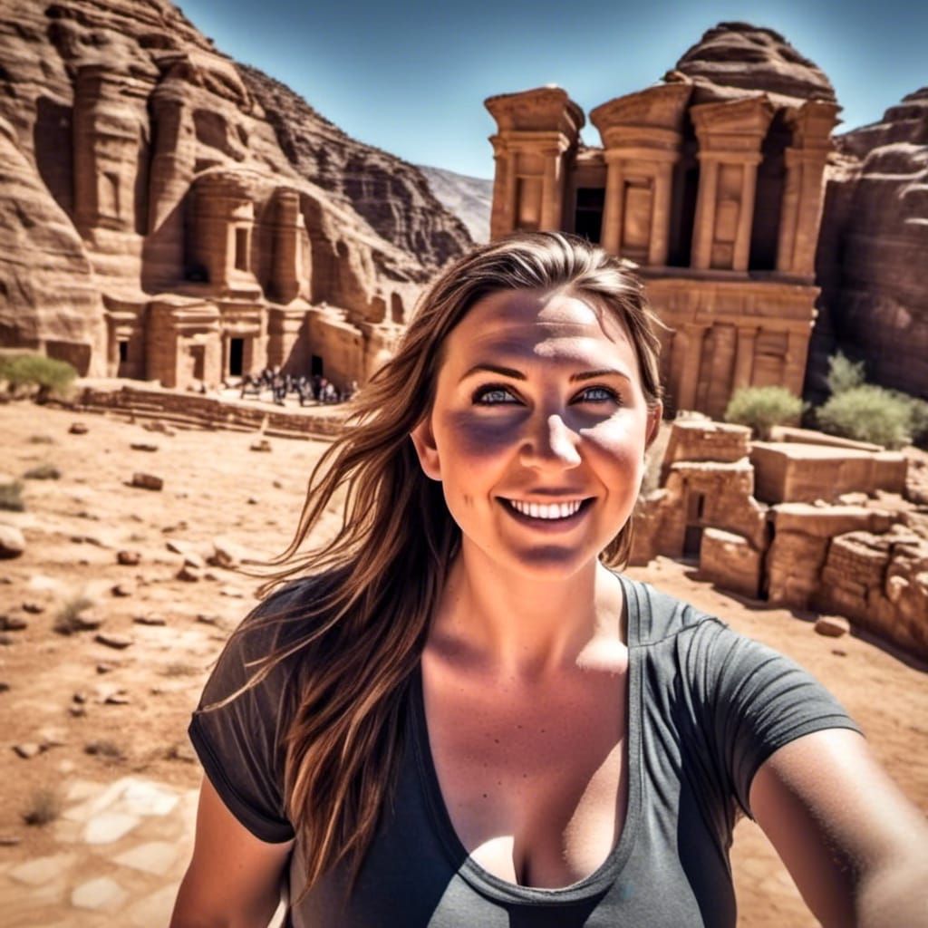 Petra, Jordan: A Hyperrealistic Architectural Photo