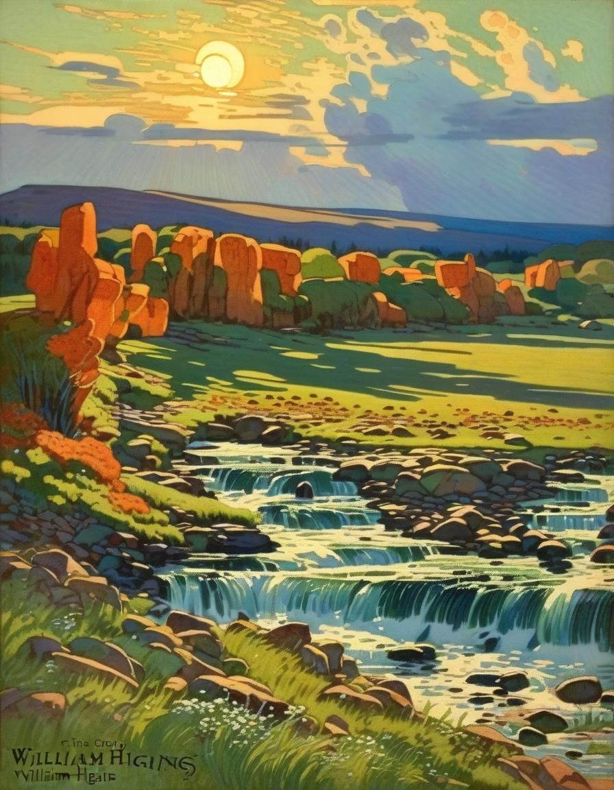 American Southwest Landscape in Higgins Style