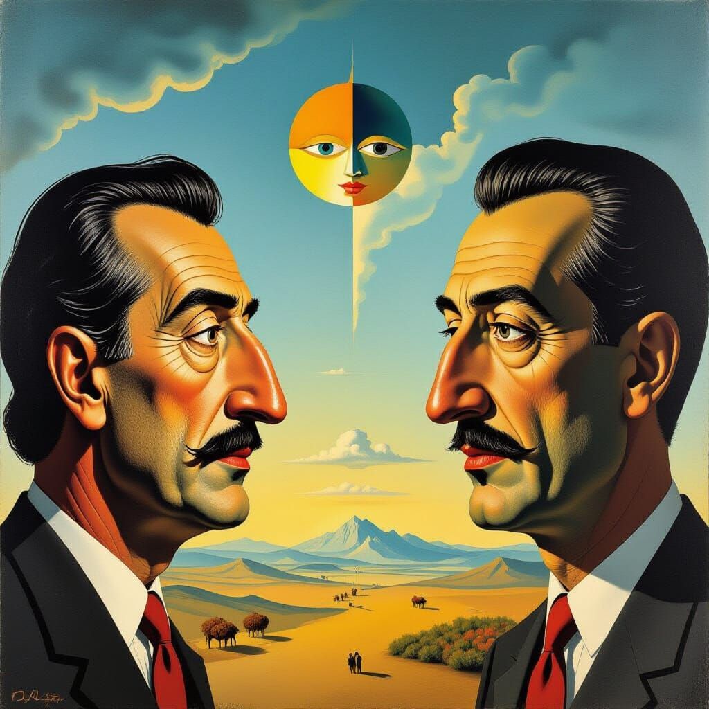 Surreal Voices in the Sky Abstract Art