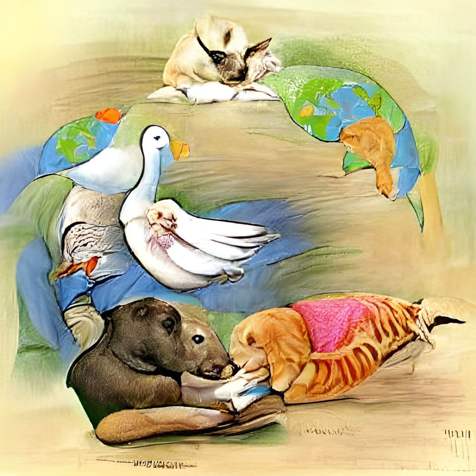 When the animals teach us world peace