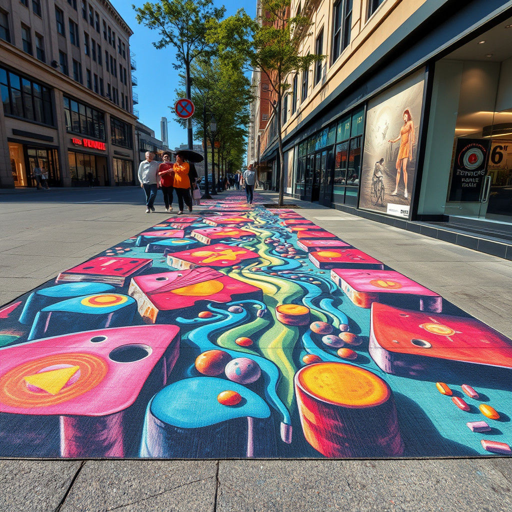 Mesmerizing 3D Sidewalk Chalk Art Illusion