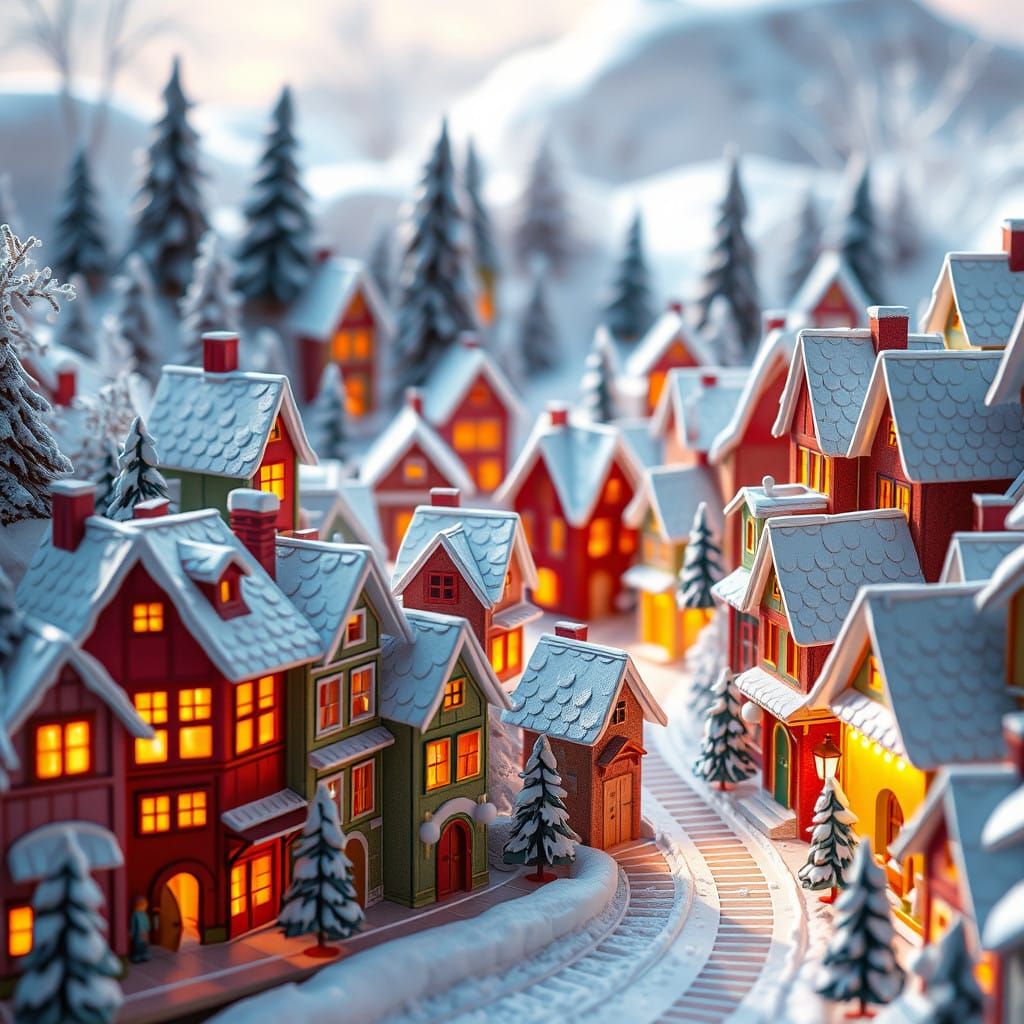 Whimsical Origami Wonderland at Christmas